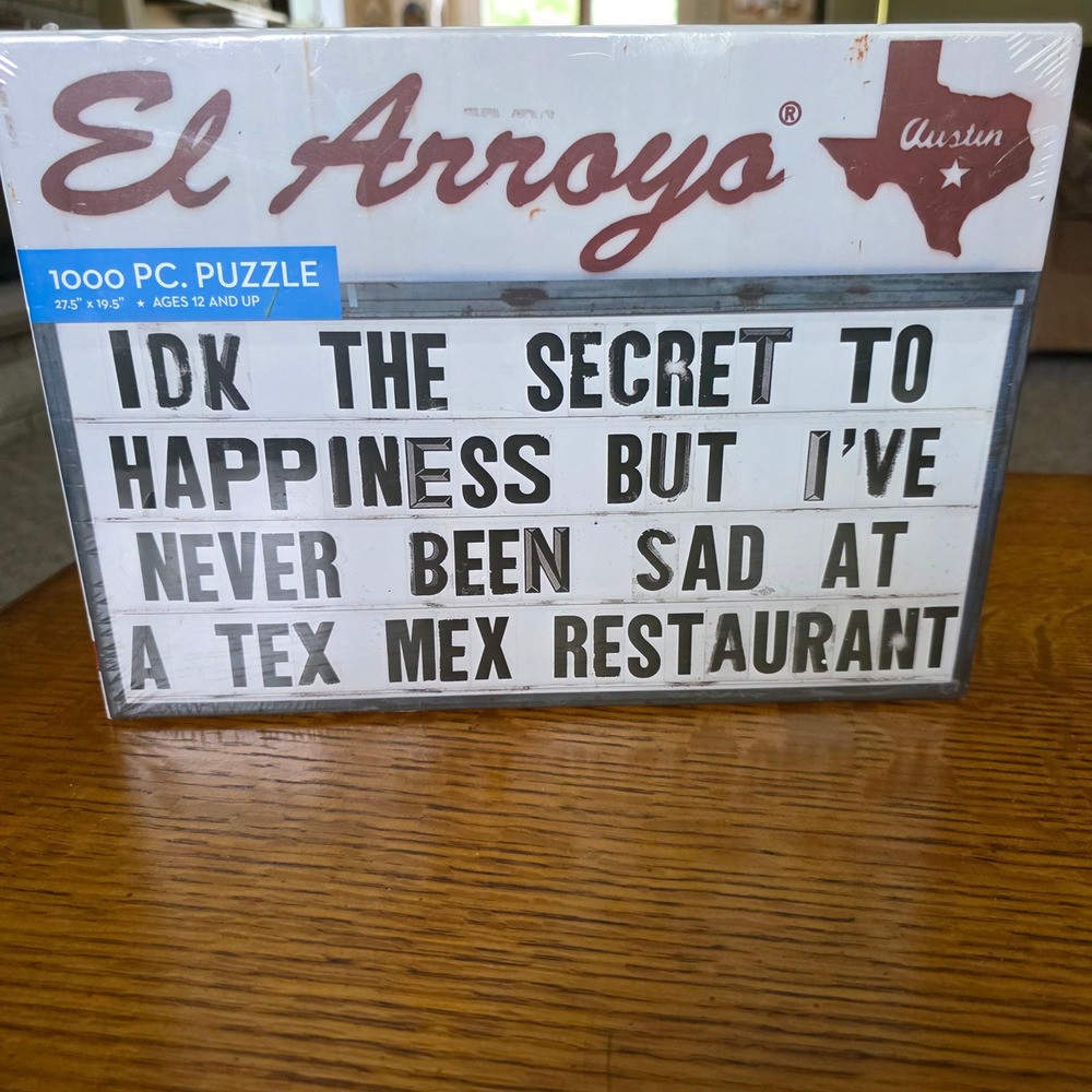 El Arroyo Austin Texas Tex Mex Marquee Sign 1000 Piece Jigsaw Puzzle New - Picture 1 of 4